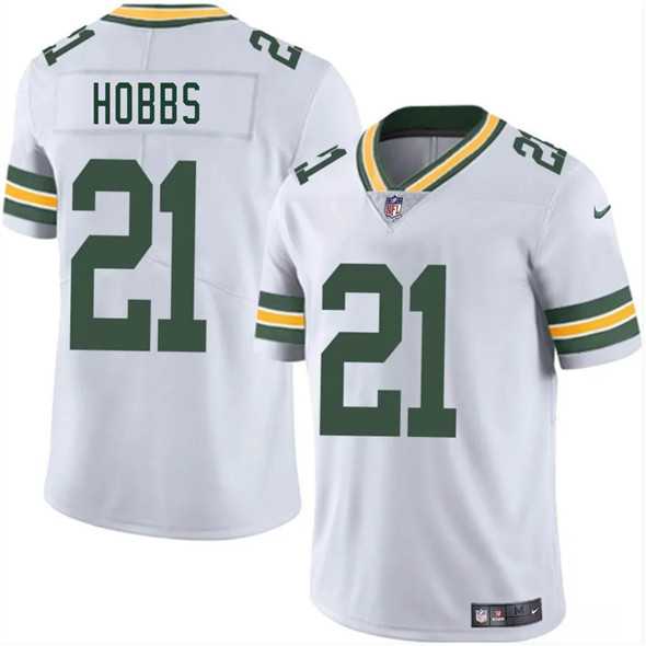 Men & Women & Youth Green Bay Packers #21 Nate Hobbs White 2025 Vapor Untouchable Limited Stitched Jersey